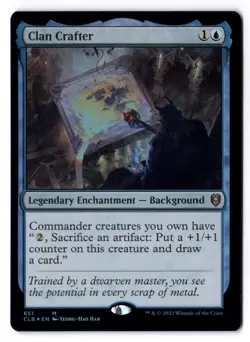 Clan Crafter NM* FOIL Commander Baldur's Gate ENGLISH 651 mtg -UnltdCards - Image 1