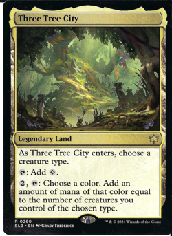 1x Three Tree City - Bloomburrow - [BLB - 260] - NM - MTG - Image 1