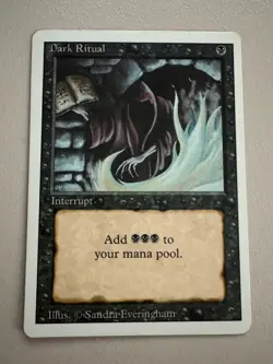 Dark Ritual Playset - MTG - REVISED (3rd) - ENGLISCH - ©1994 3xNM/1xEX - Image 1