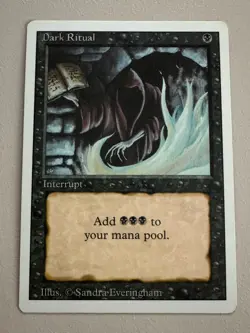 Dark Ritual Playset - MTG - REVISED (3rd) - ENGLISCH - ©1994 3xNM/1xEX - Image 2