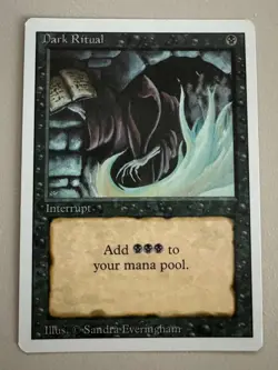 Dark Ritual Playset - MTG - REVISED (3rd) - ENGLISCH - ©1994 3xNM/1xEX - Image 3