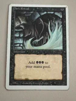 Dark Ritual Playset - MTG - REVISED (3rd) - ENGLISCH - ©1994 3xNM/1xEX - Image 4