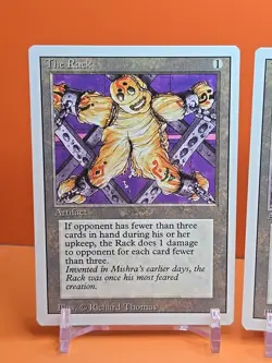 🟤🟤🟤 (4) 1994 MAGIC The Gathering THE RACK REVISED 3RD EDITION PLAYED 🟤🟤🟤2 - Image 2