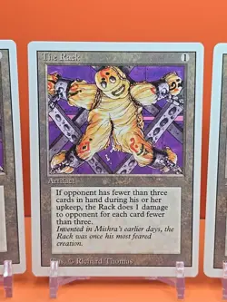 🟤🟤🟤 (4) 1994 MAGIC The Gathering THE RACK REVISED 3RD EDITION PLAYED 🟤🟤🟤2 - Image 3