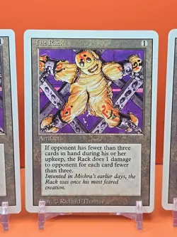 🟤🟤🟤 (4) 1994 MAGIC The Gathering THE RACK REVISED 3RD EDITION PLAYED 🟤🟤🟤2 - Image 4
