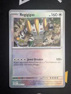 💥Pokemon - Regigigas - Master Ball - 086/131 - Prismatic Evolutions (NM)💥 - Image 1