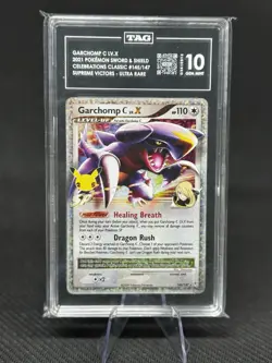 Garchomp C LV.X #145/147 - Pokemon Celebrations - TAG GEM MINT 10 *RANK 2* - Image 1