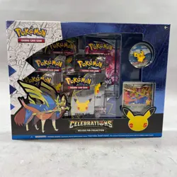 New Pokemon TCG Celebrations Deluxe Pin Collection Zacian 820650809422 - Image 1