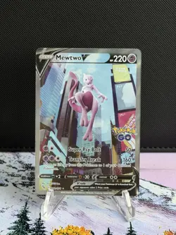 Mewtwo v (Alternate Full Art) 072/078 Pokemon Go Holo - Image 1