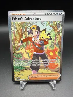 Pokemon Ethan's Adventure 236/182 Sv10: Destined Rivals Full Art Holo Rare - Image 1