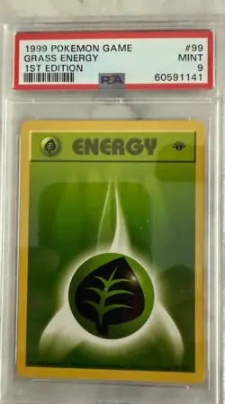 1999 Pokemon Game Grass Energy 1st Edition - Image 1