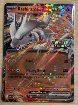 Pokemon TCG Reshiram EX (White Flare Stamped) 020/086 Double Rare - Image 1