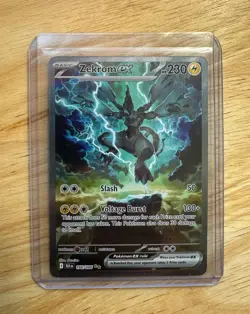 Zekrom EX SAR 166/086 SV11B Black Bolt English Pokemon Card Scarlet & Violet NM - Image 1