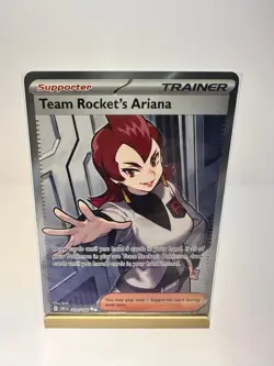 Team Rocket's Ariana 224/182 Ultra Rare Destined Rivals Pokemon Near Mint - Image 1