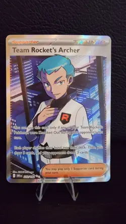 Team Rocket's Archer 223/182 Ultra Rare Full Art - Pokemon Destined Rivals NM - Image 1