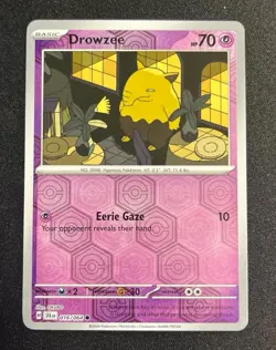 Drowzee 016/064 Reverse Holo Shrouded Fable Pokemon TCG - Image 1