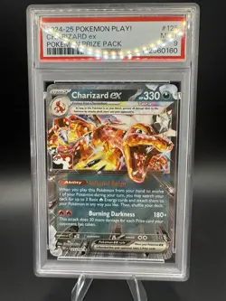 Pokemon Play! Prize Pack Series Charizard ex 125/197 Obsidian Flames - PSA 9 - Image 1