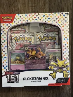 TCG Scarlet & Violet Alakazam EX Pokemon 151 Collection Box - Image 1