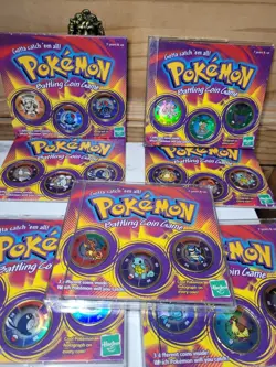 Pokemon Battling Coin Game 1999 - 21 Vintage Coins - Charizard, Blastoise Bundle - Image 1