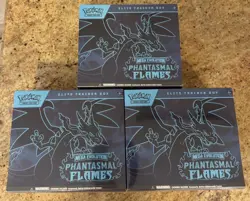3x Pokemon TCG: Mega Evolution Phantasmal Flames Elite Trainer Boxes - Image 1
