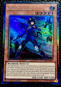 K9-17 Izuna DOOD-EN025 Yugioh 1st Edition (New) Collector’s Rare - Image 1