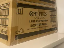 One Piece TCG A Fist of Divine Speed 12x Booster Box Case OP11 - Image 4