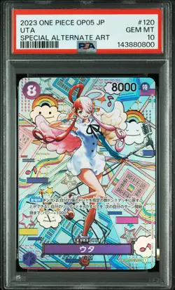 2023 ONE PIECE JPN OP05-AWAKENING OF THE NEW ERA #120 UTA PSA 10 - Image 1