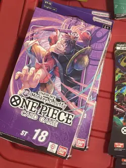 One Piece TCG - STARTER DECK PURPLE Monkey.D.Luffy [ST-18] (English) New Sealed - Image 1