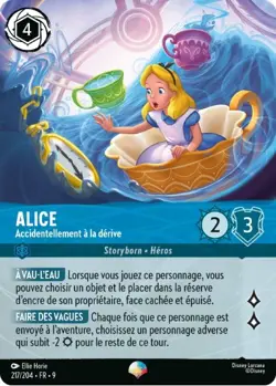 Lorcana - Alice - Accidentellement a la derive - MINT/NMINT - FR - FOIL - Image 1