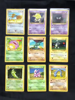 Pokemon Cards: Shadowless Base Set 59 Card Non-Holo Lot - Image 5