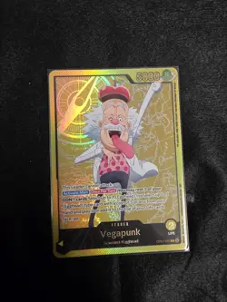 Vegapunk (SPR) Op07-097 Gold Leader Card. Near Mint. - Image 3