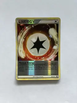 Pokemon Rescue Energy 90/102 Triumphant Reverse Holo Uncommon card NM 2010 - Image 1