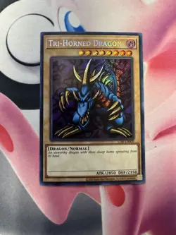 Yu-Gi-Oh Tri-Horned Dragon LOB-EN000 Secret Rare Card 25th Anniversary Edition - Image 1