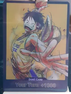 Carte one piece Luffy custom Don Card Lakers One piece Eng jeux de cartes TCG - Image 1