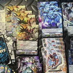 40 HOLO RARE Lot w/ Sleeved Deck- Cardfight Vanguard Holo Card NM Lot- R/RR/RRR - Image 2