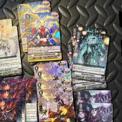 40 HOLO RARE Lot w/ Sleeved Deck- Cardfight Vanguard Holo Card NM Lot- R/RR/RRR - Image 5