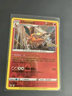 2022 Charizard 010/078 Pokemon GO Reverse Holo Card Nintendo Near Mint - Image 1