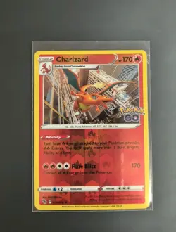 2022 Charizard 010/078 Pokemon GO Reverse Holo Card Nintendo Near Mint - Image 2
