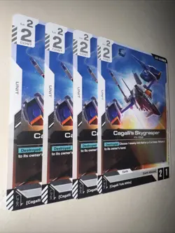 GD01-080 Cagalli’s Skygrasper X4 Playset Gundam Card Game TCG CCG English - Image 2