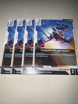 GD01-080 Cagalli’s Skygrasper X4 Playset Gundam Card Game TCG CCG English - Image 4