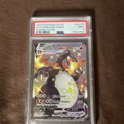 Pokemon TCG Shining Fates Charizard VMAX SV107/SV122 Holo Card PSA 9 - Image 1