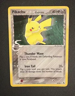 Pokemon Pikachu TCG Delta Species EX Legend Maker Secret Rare Holo Card 93/92 - Image 1