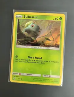 L👀K!! Bulbasaur Detective Pikachu NM/MINT Holo Common Pokemon Card 1/18 - Image 1