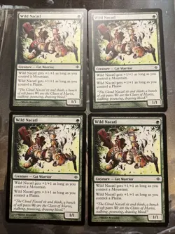 4x Wild Nacatl Shards of Alara Regular NM Mtg - Image 1