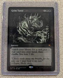 Grim Tutor (Showcase) Special Guests Regular, Foundations NM - Image 1