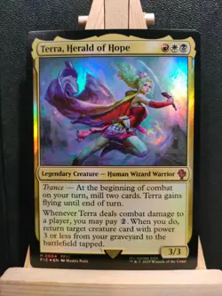 Terra, Herald of Hope FOIL - Final Fantasy Commander - Mythic - NM (see pics)MTG - Image 1