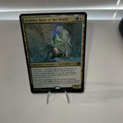 MTG Arahbo, Roar of the World - Oversized Foil Commander 2017 35/309 Foil Mythic - Image 1