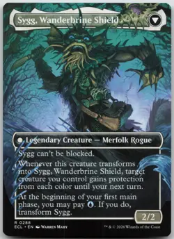 Sygg, Wanderwine Wisdom (Borderless) Lorwyn Eclipsed 288 NM R - Image 2