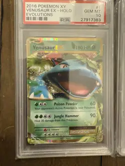 Pokemon TCG Venusaur EX Holo Ultra Rare Card 1/108 PSA 10 - Image 1