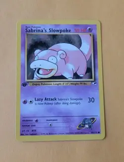 2000 Pokemon Gym Heroes 1st Edition Sabrina s Slowpoke #95/132 - Image 1
